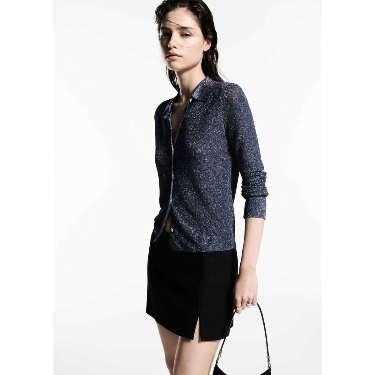 MANGO - Camisa Manga Larga Casual Mujer Mango