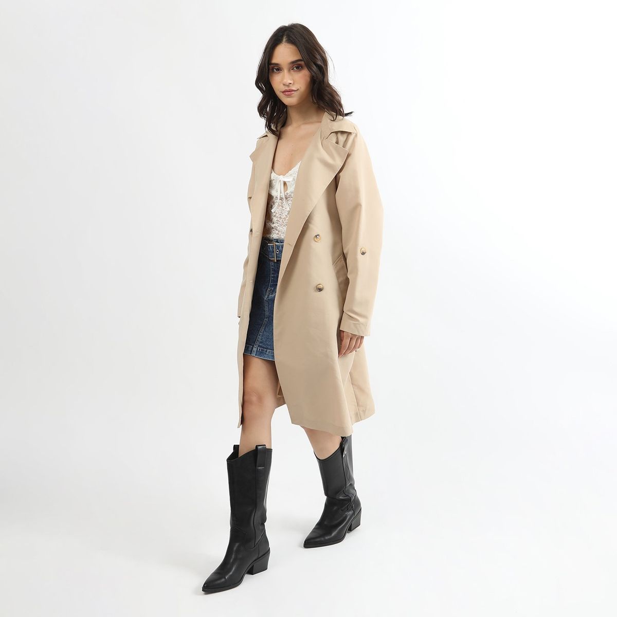 SYBILLA - Abrigo Casual Mujer Sybilla