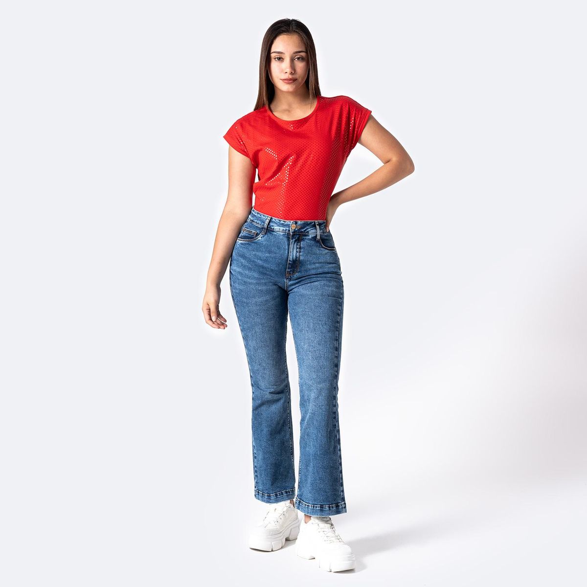 PIONIER - Jean Flare Algodón Mujer Pionier