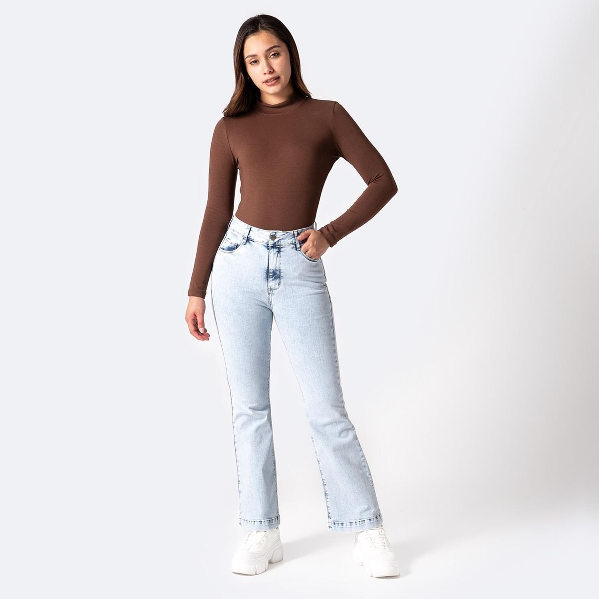 PIONIER - Jean Flare Algodón Mujer Pionier