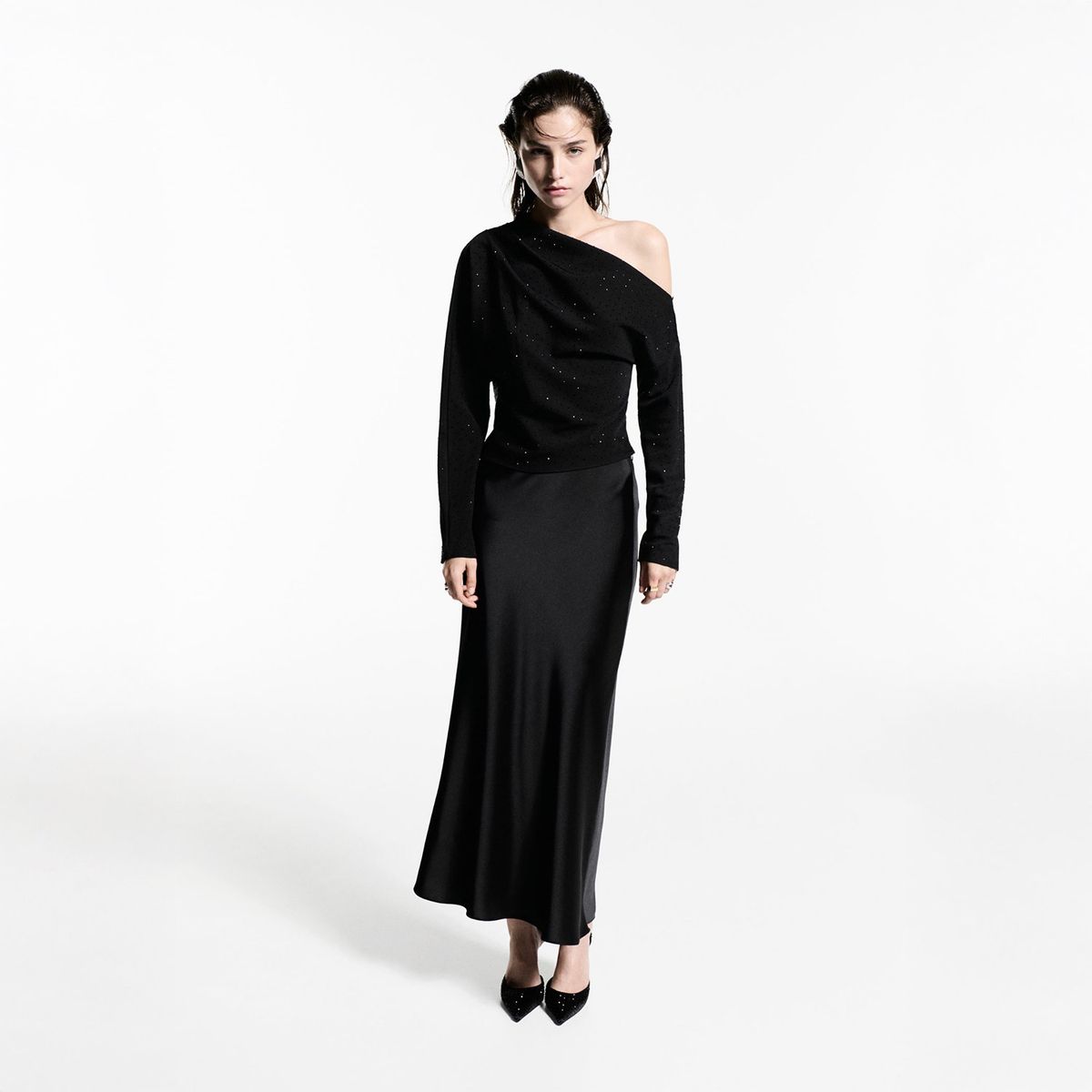 MANGO - Blusa Manga Larga Casual Mujer Mango