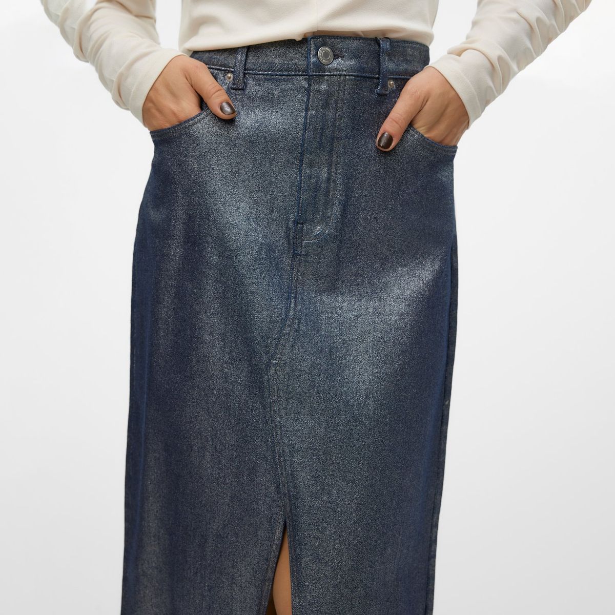 VERO MODA - Falda Larga Algodón Mujer Vero Moda