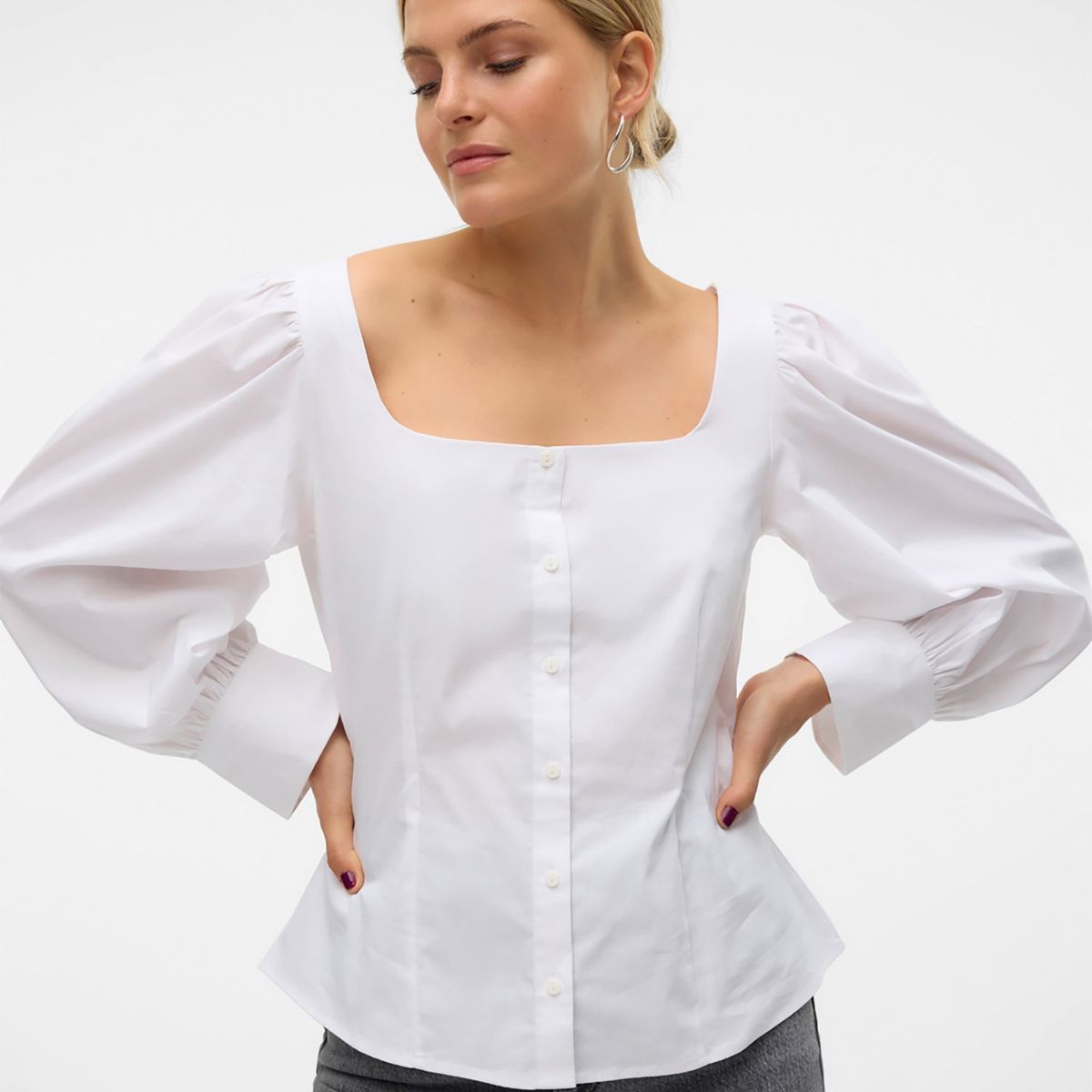 VERO MODA - Camisa Manga Larga Algodón Mujer Vero Moda