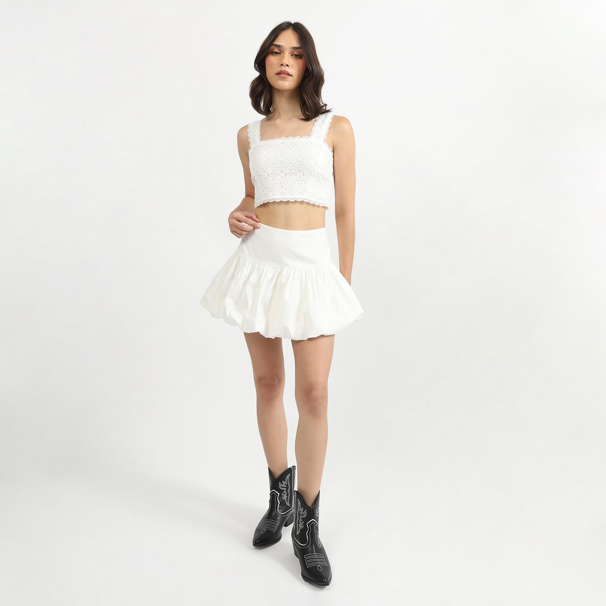 SYBILLA - Falda Corta Algodón Mujer Sybilla