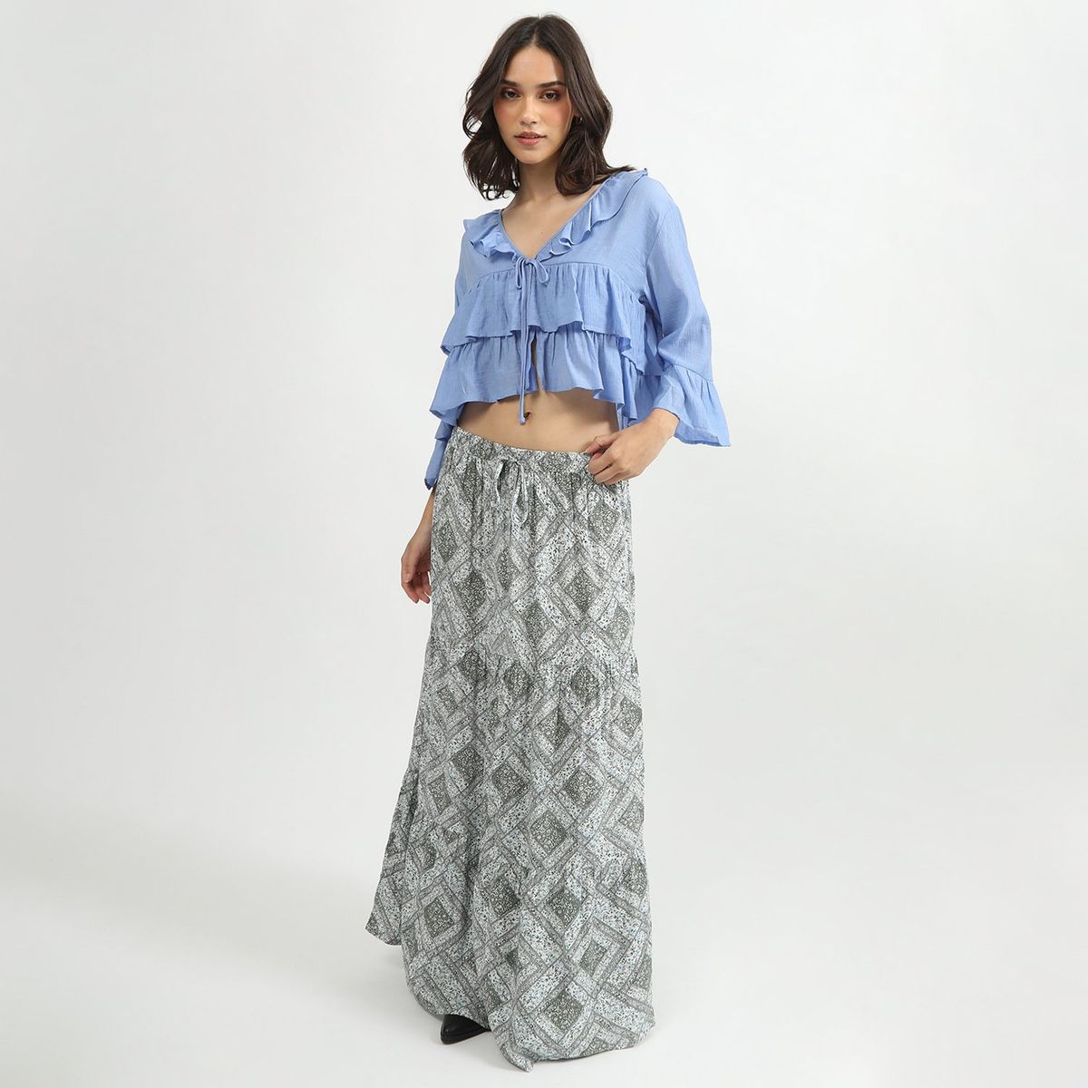 SYBILLA - Falda Larga Casual Mujer Sybilla