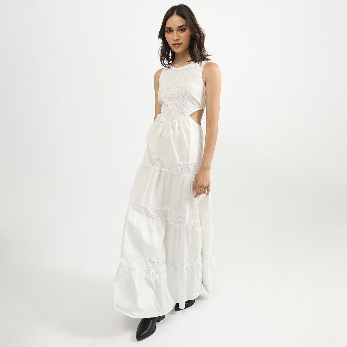 SYBILLA - Vestido Largo 100% Algodón Mujer Sybilla