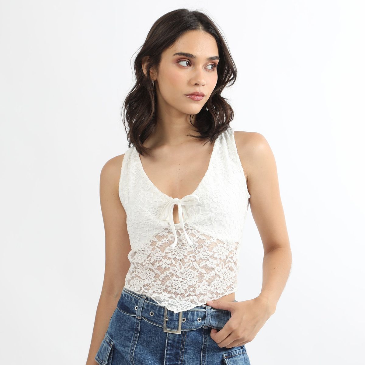 SYBILLA - Top Sin Mangas Casual Mujer Sybilla