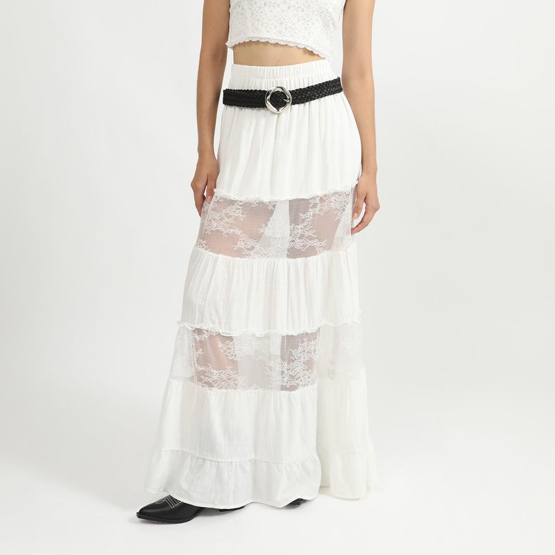 SYBILLA - Falda Larga Casual Mujer Sybilla