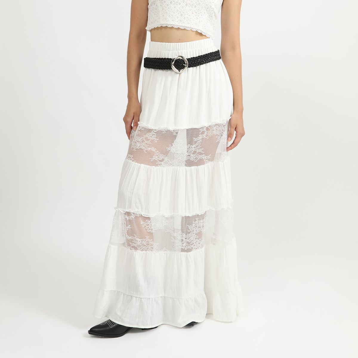 SYBILLA - Falda Larga Casual Mujer Sybilla