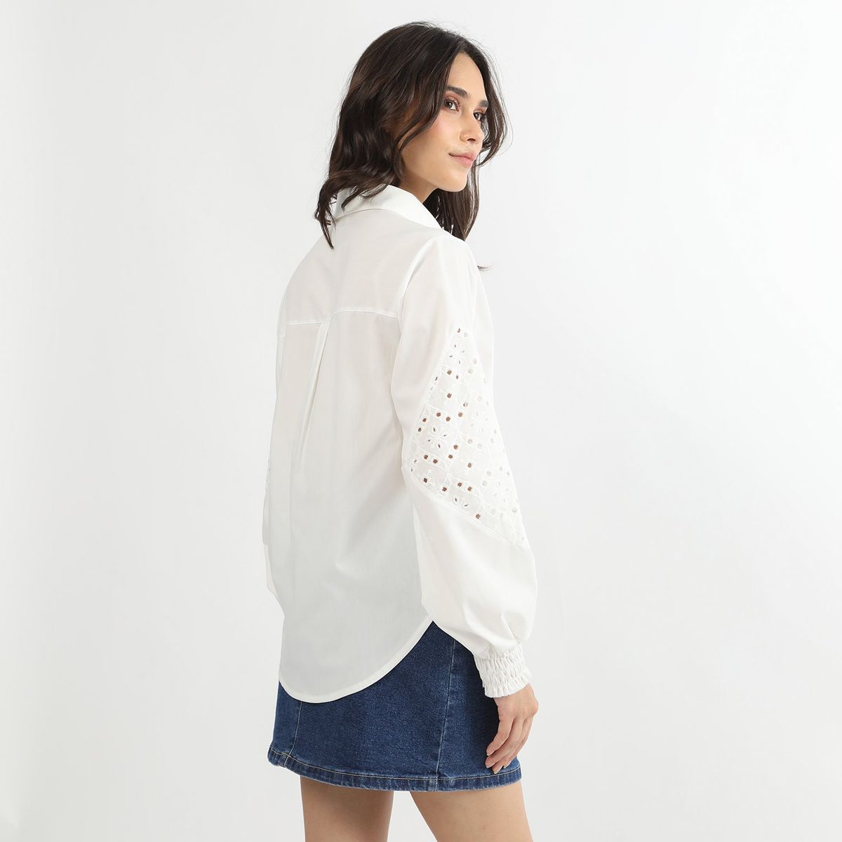 SYBILLA - Blusa Manga Larga Casual Mujer Sybilla