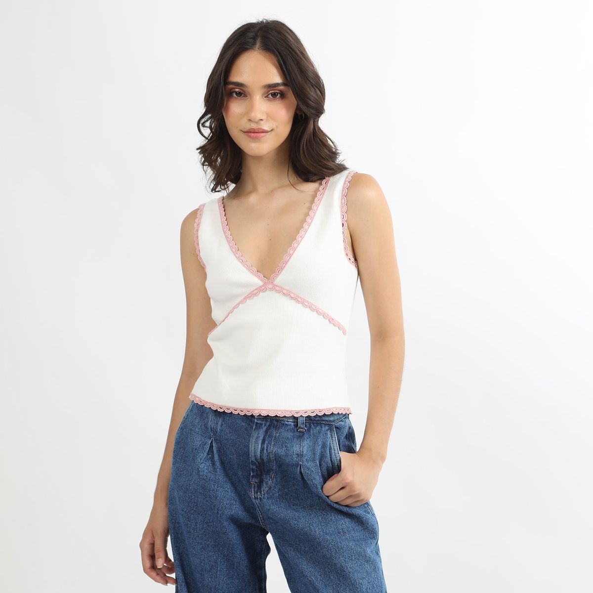 SYBILLA - Top Sin Mangas Algodón Mujer Sybilla