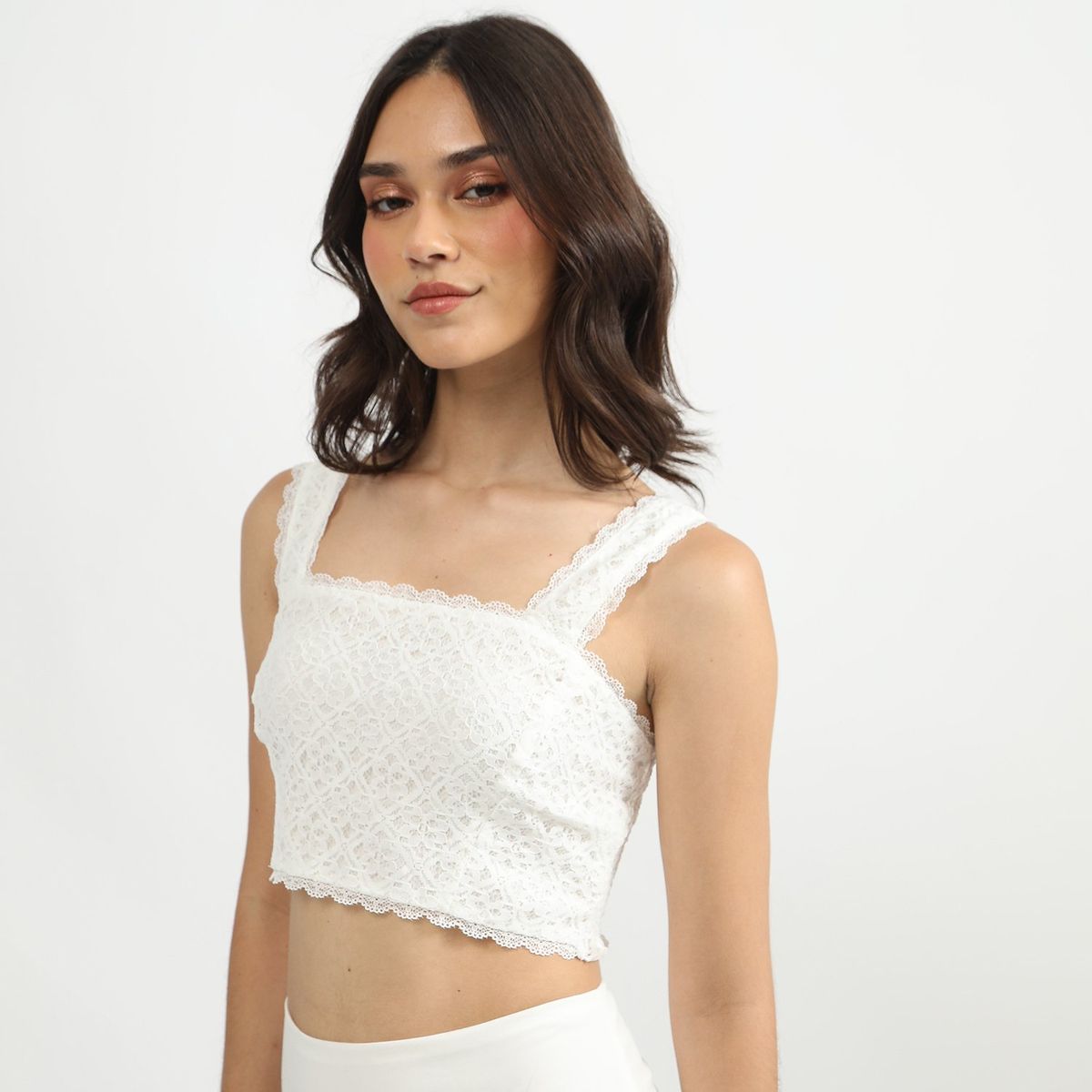 SYBILLA - Top Manga Corta Casual Mujer Sybilla