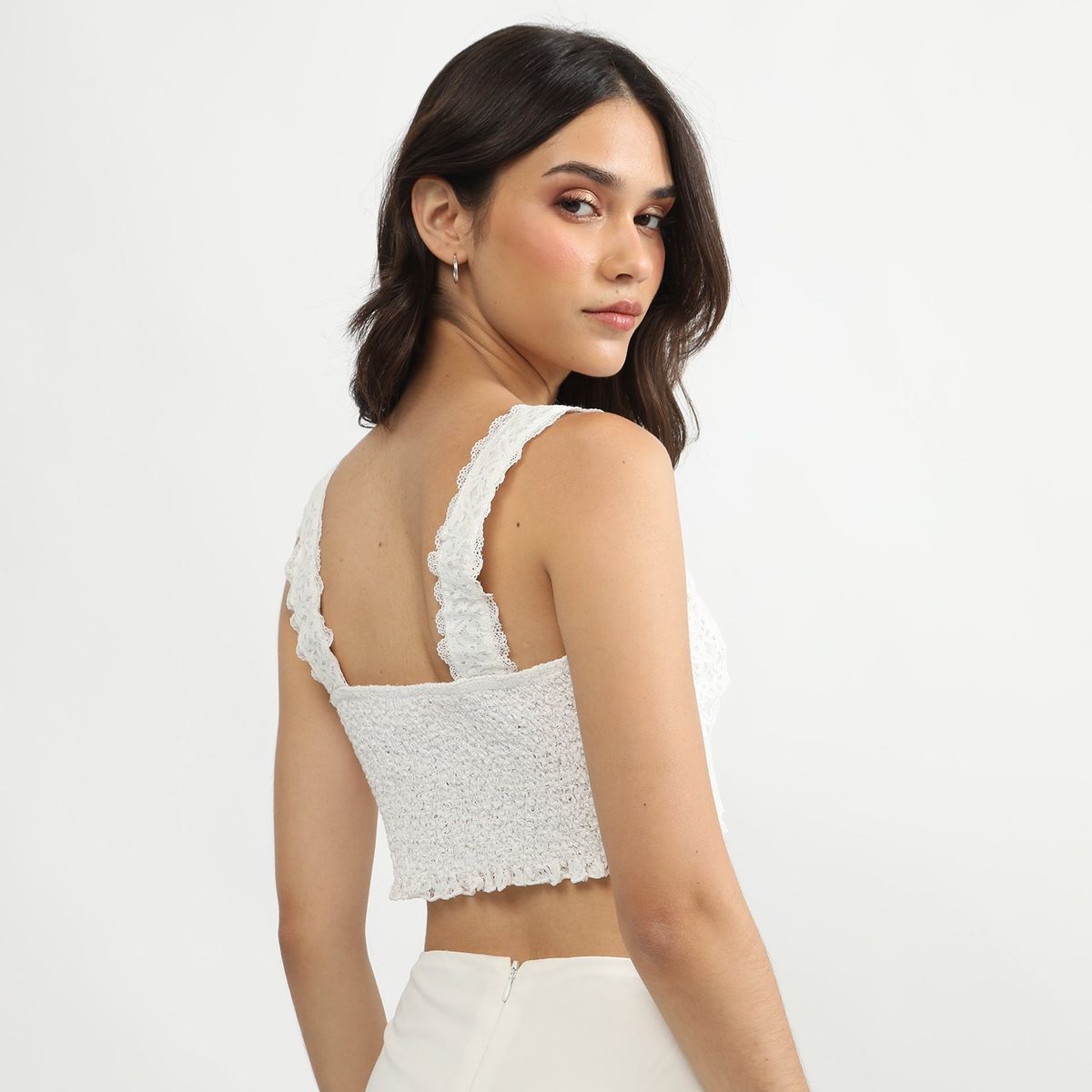 SYBILLA - Top Manga Corta Casual Mujer Sybilla