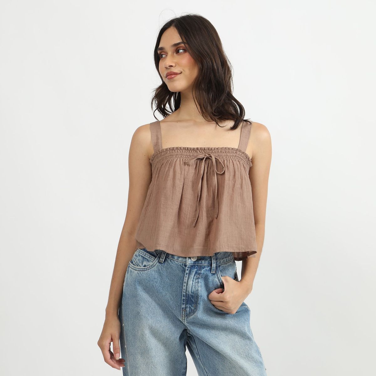 SYBILLA - Blusa Manga Corta Casual Mujer Sybilla