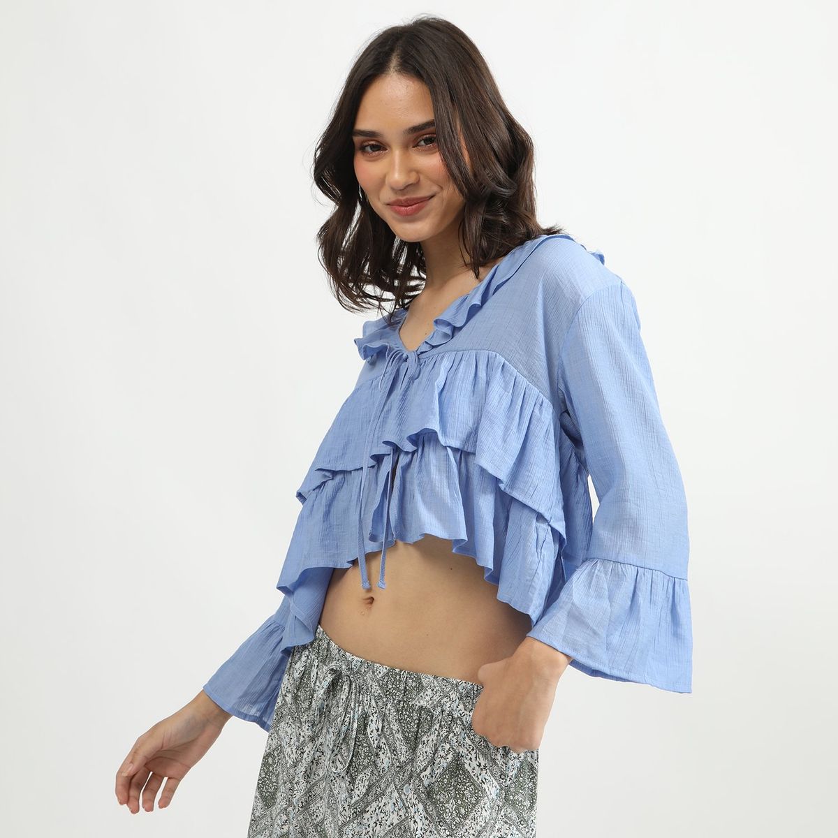 SYBILLA - Blusa Manga Larga Casual Mujer Sybilla