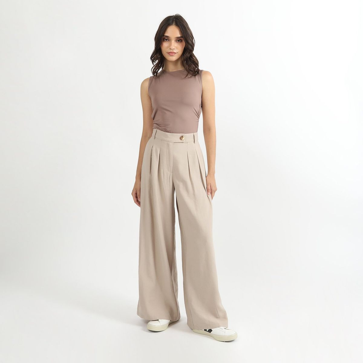 SYBILLA - Pantalón Recto Algodón Mujer Sybilla