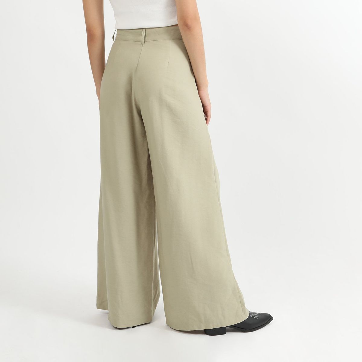 SYBILLA - Pantalón Recto Algodón Mujer Sybilla