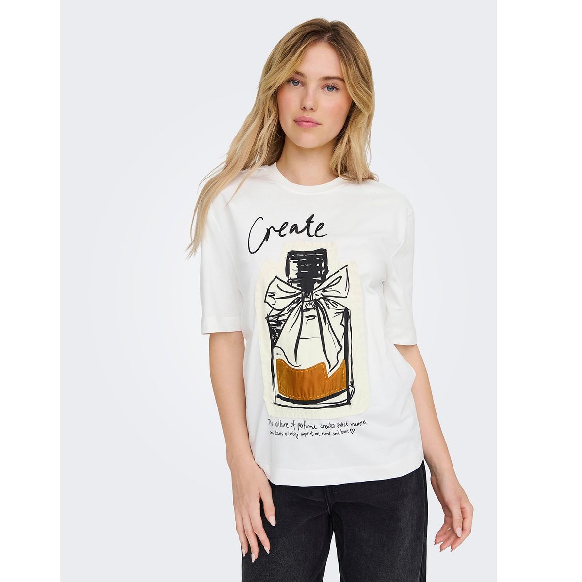 ONLY - Blusa Manga Larga 100% Algodón Mujer Only