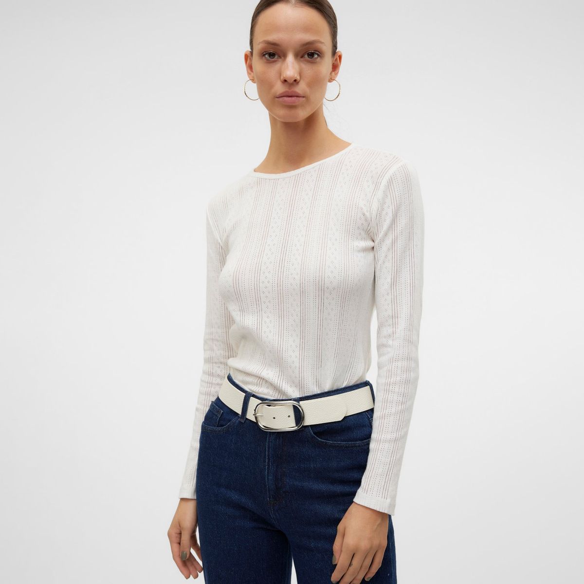 VERO MODA - Polo Manga Larga 100% Algodón Mujer Vero Moda