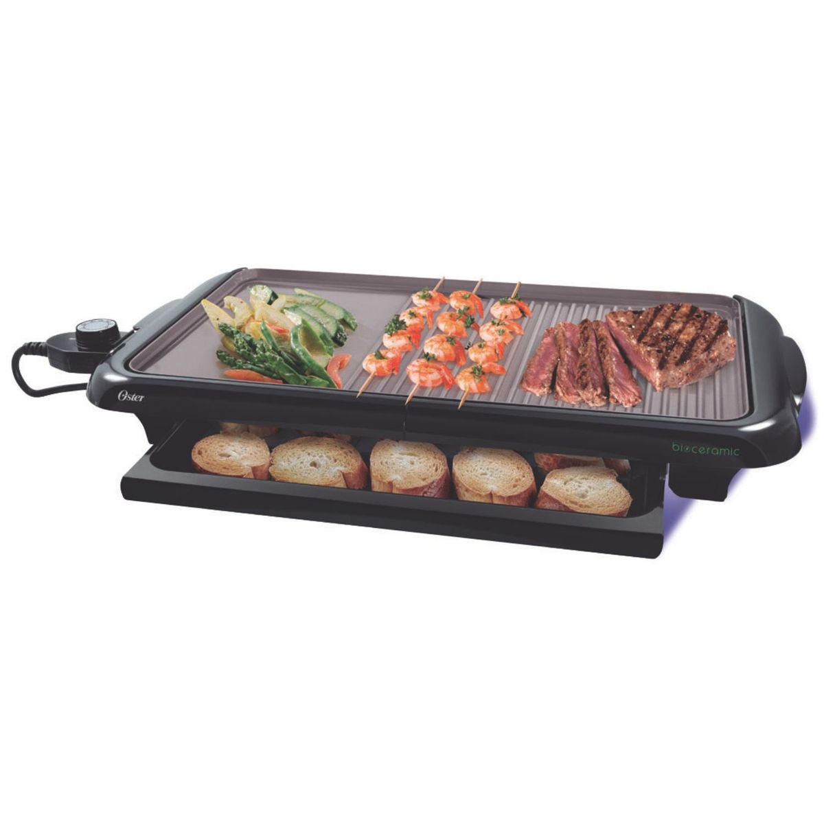 OSTER - Plancha Y Parrilla Para Asar Oster Bioceramic