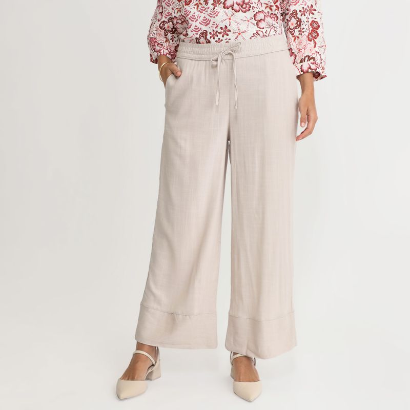 NEWPORT - Pantalón Culotte Casual Mujer Newport