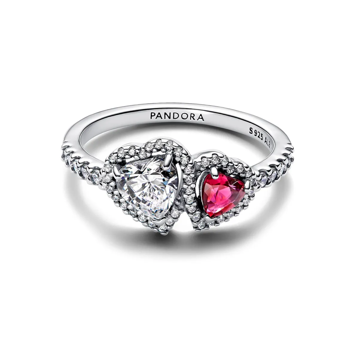 PANDORA - Anillo Halo Corazones