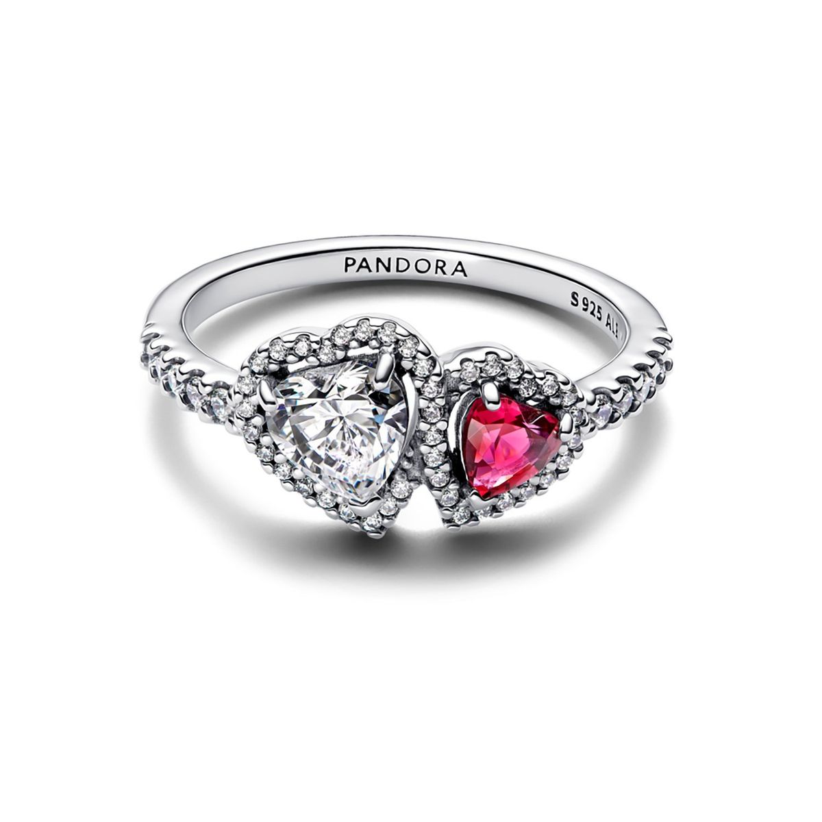 PANDORA - Anillo Halo Corazones