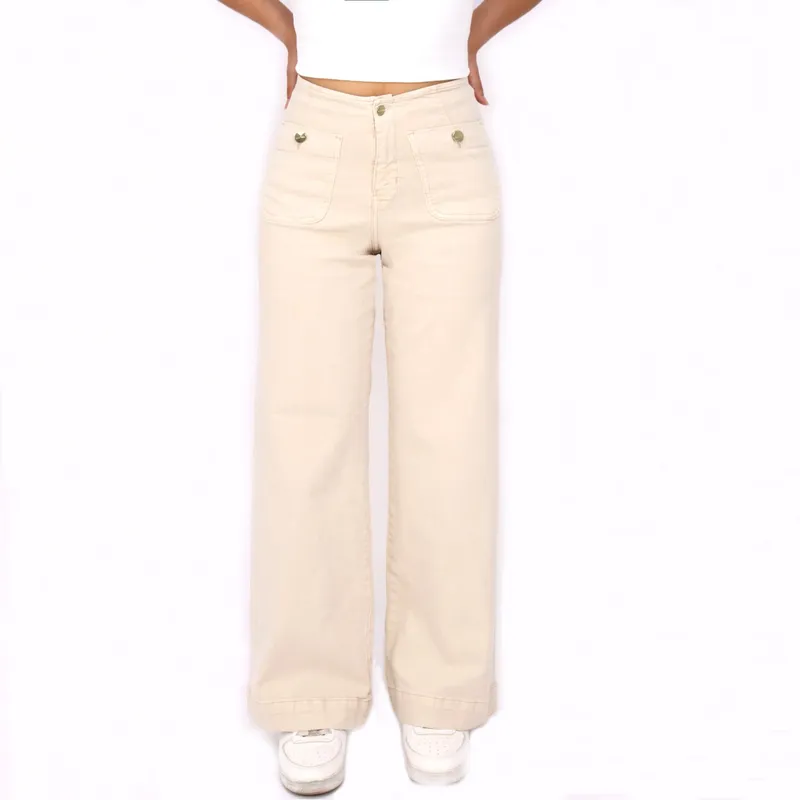 KAYRA POBLET - Jean Wide Algodón Mujer Kayra Poblet