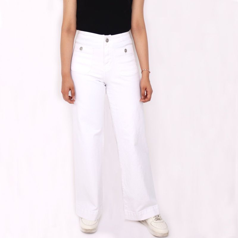 KAYRA POBLET - Jean Wide Algodón Mujer Kayra Poblet