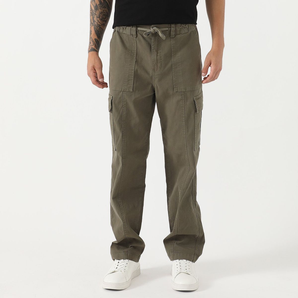BEARCLIFF - Pantalón Cargo Algodón Hombre Bearcliff