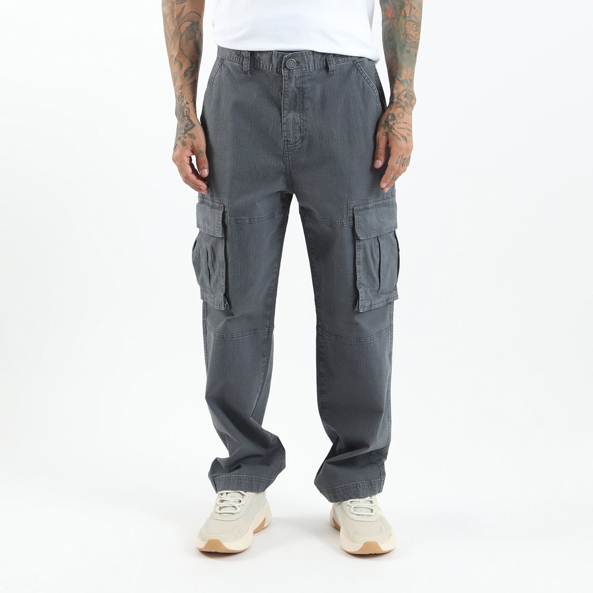DENIMLAB - Pantalón Cargo Algodón Hombre Denimlab