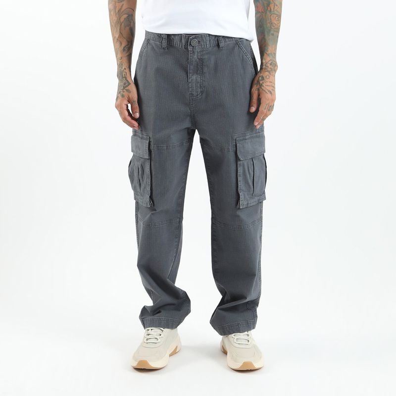 DENIMLAB - Pantalón Cargo Algodón Hombre Denimlab