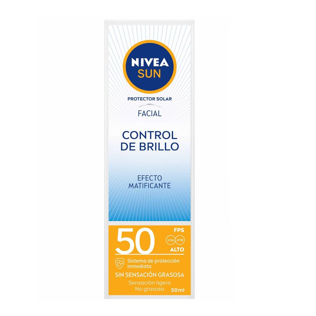 NIVEA - Nivea Sun Protector Solar Facial Control Brillo Fps 50 50 Ml