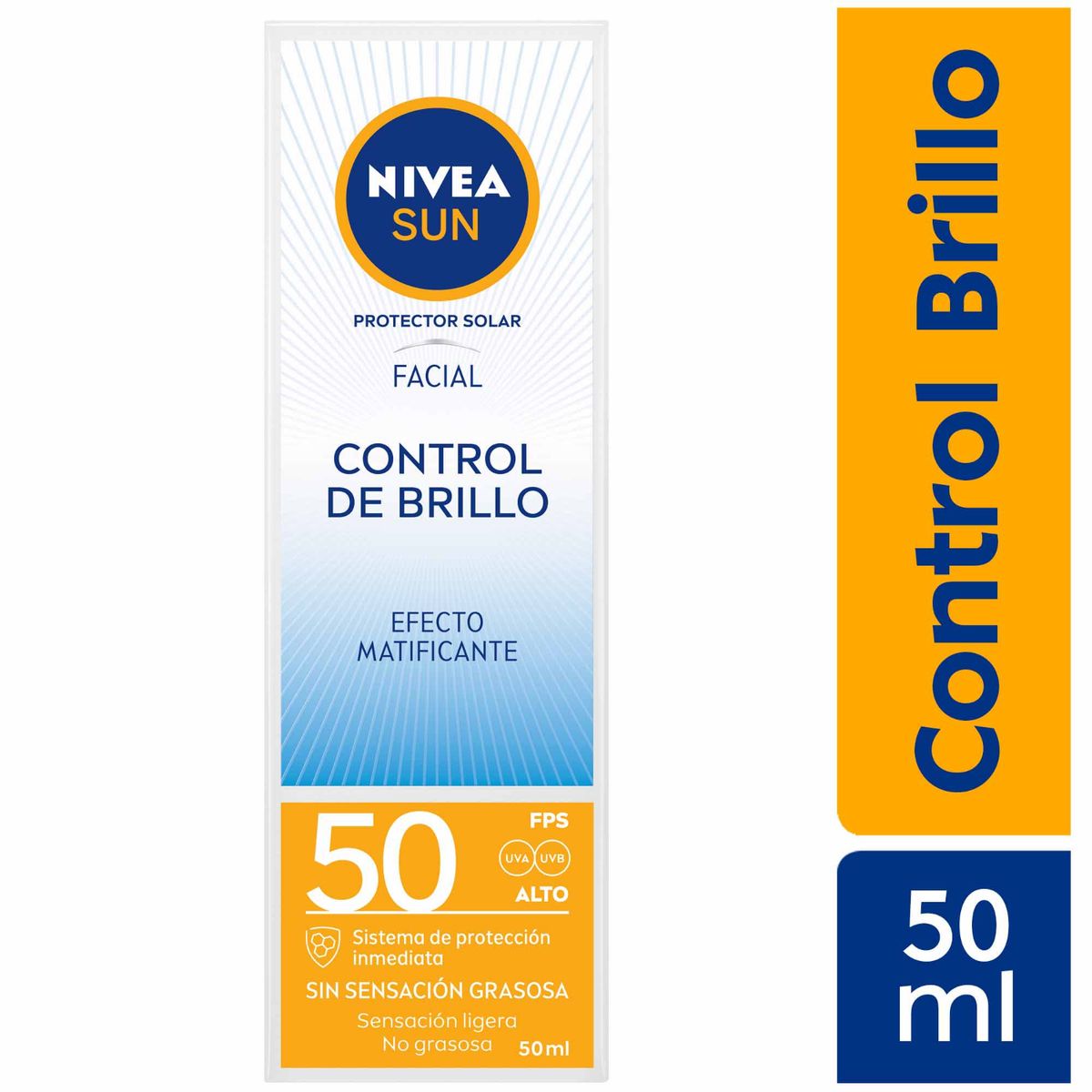 NIVEA - Nivea Sun Protector Solar Facial Control Brillo Fps 50 50 Ml