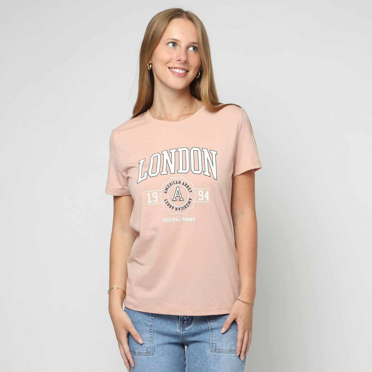 AMERICAN ABBEY - Polo Manga Corta Algodón Mujer American Abbey