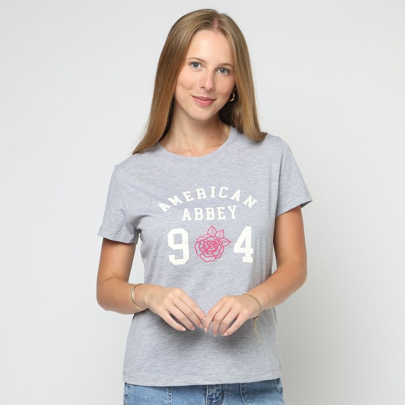 AMERICAN ABBEY - Polo Manga Corta Algodón Mujer American Abbey