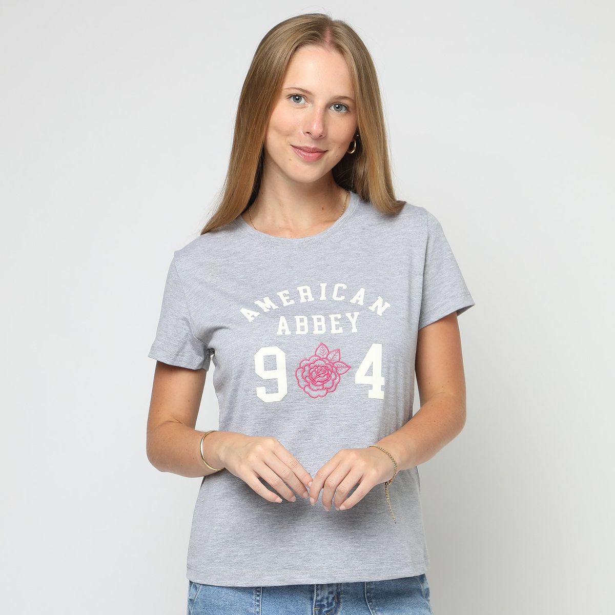 AMERICAN ABBEY - Polo Manga Corta Algodón Mujer American Abbey