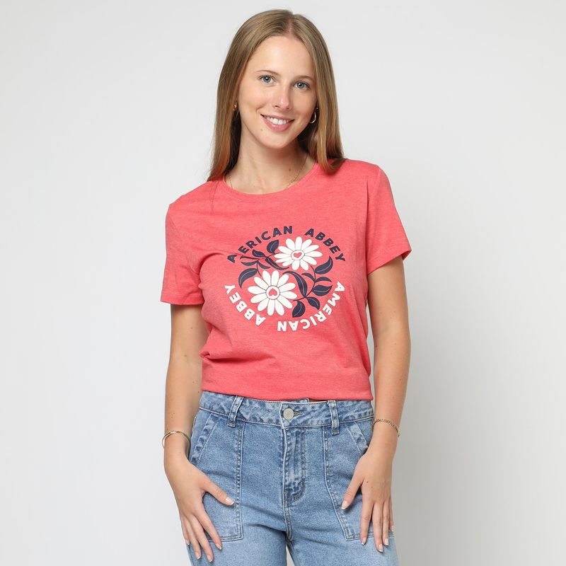 AMERICAN ABBEY - Polo Manga Corta Algodón Mujer American Abbey