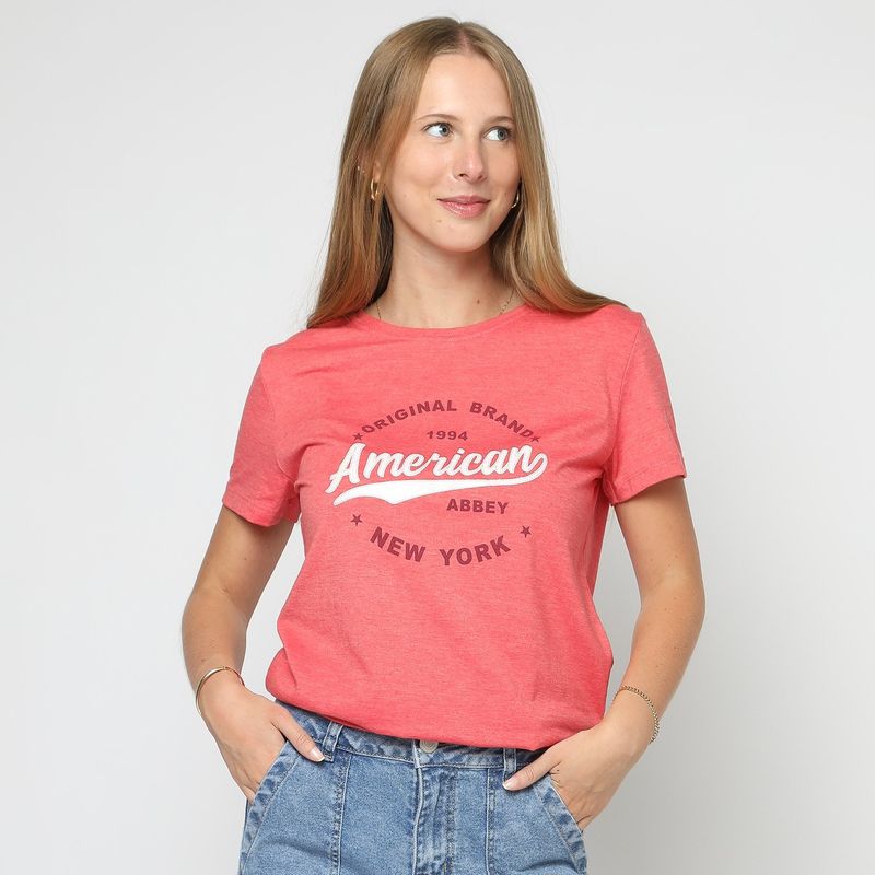 AMERICAN ABBEY - Polo Manga Corta Algodón Mujer American Abbey