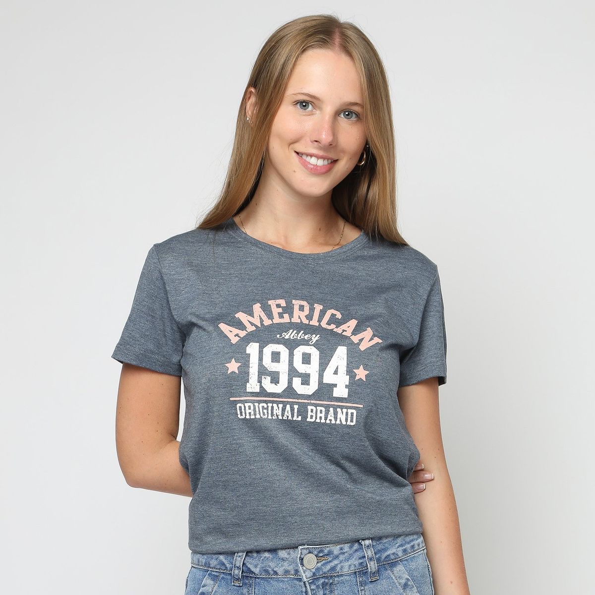 AMERICAN ABBEY - Polo Manga Corta Algodón Mujer American Abbey