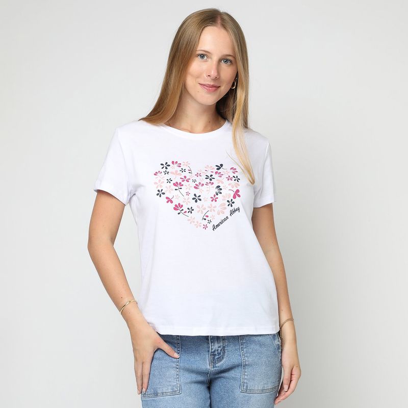 AMERICAN ABBEY - Polo Manga Corta Algodón Mujer American Abbey