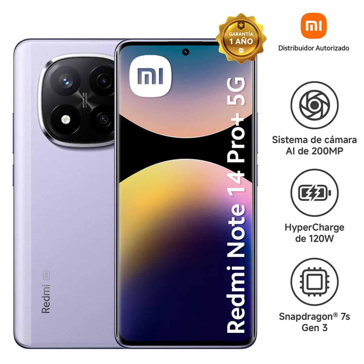 XIAOMI - Celular Redmi Note 14 Pro+ 5G 8GB 256GB