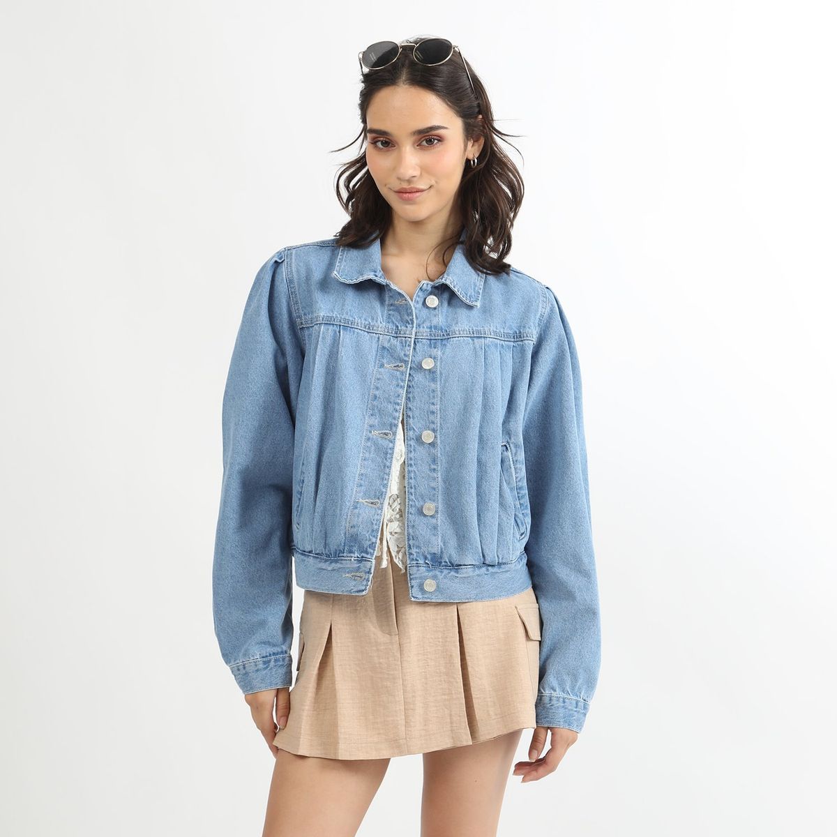 SYBILLA - Casaca Casual Algodón Mujer Sybilla