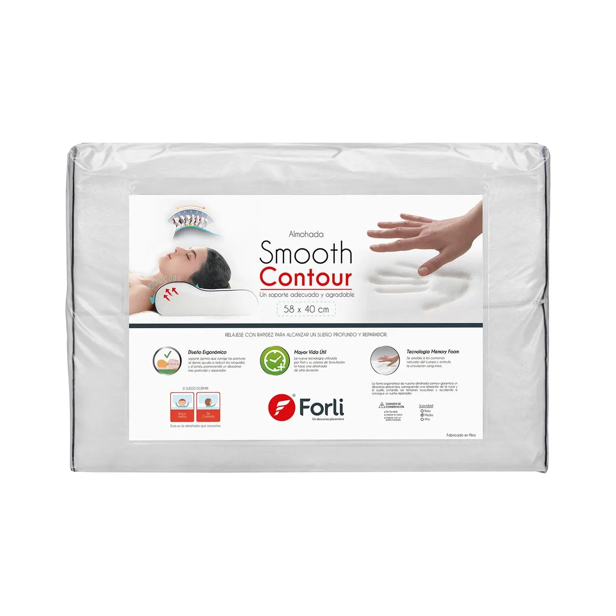 FORLI - Pack 2 Almohadas Smooth Contour Forli