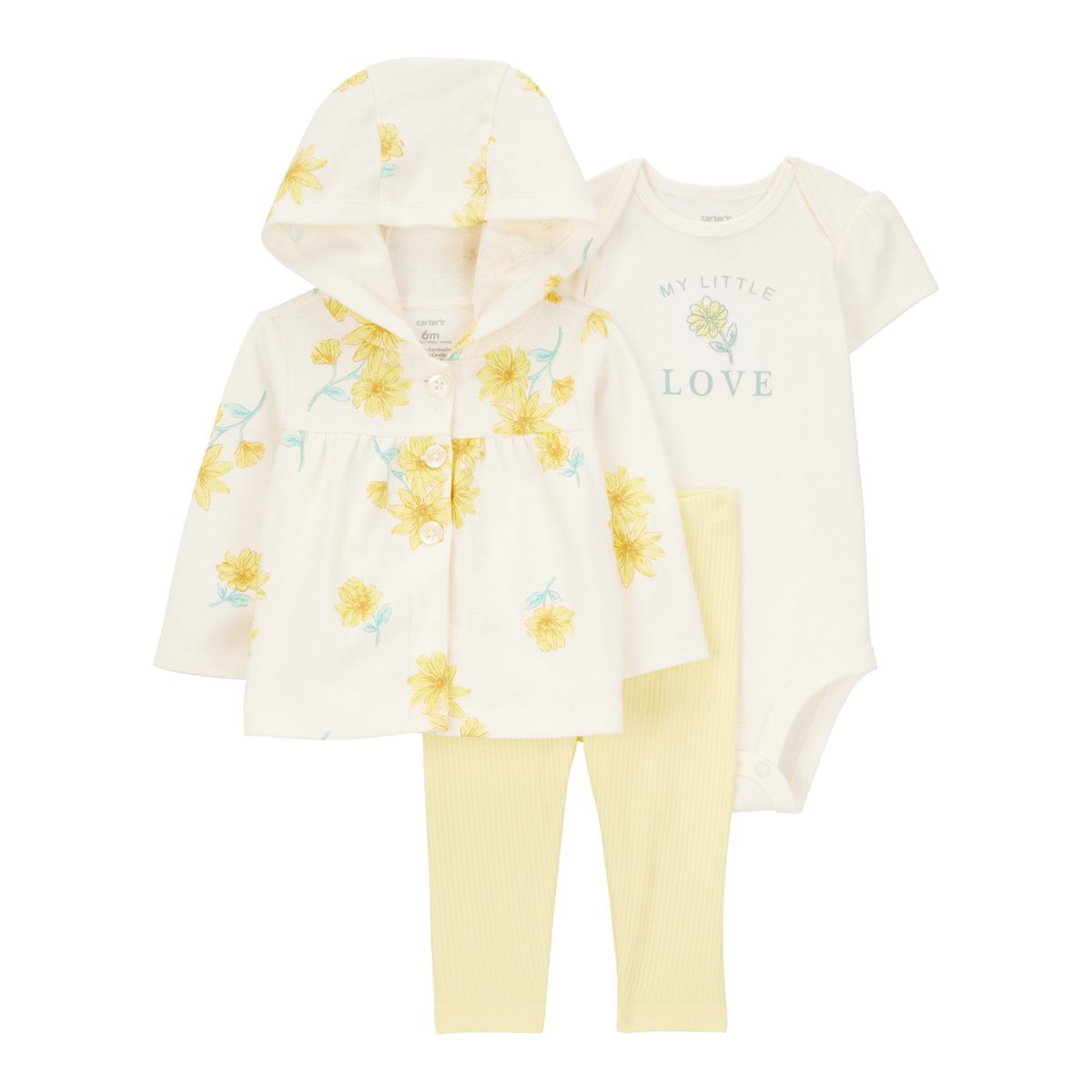 CARTER'S - Conjunto Bebé Niña 3 Piezas Algodón Carters