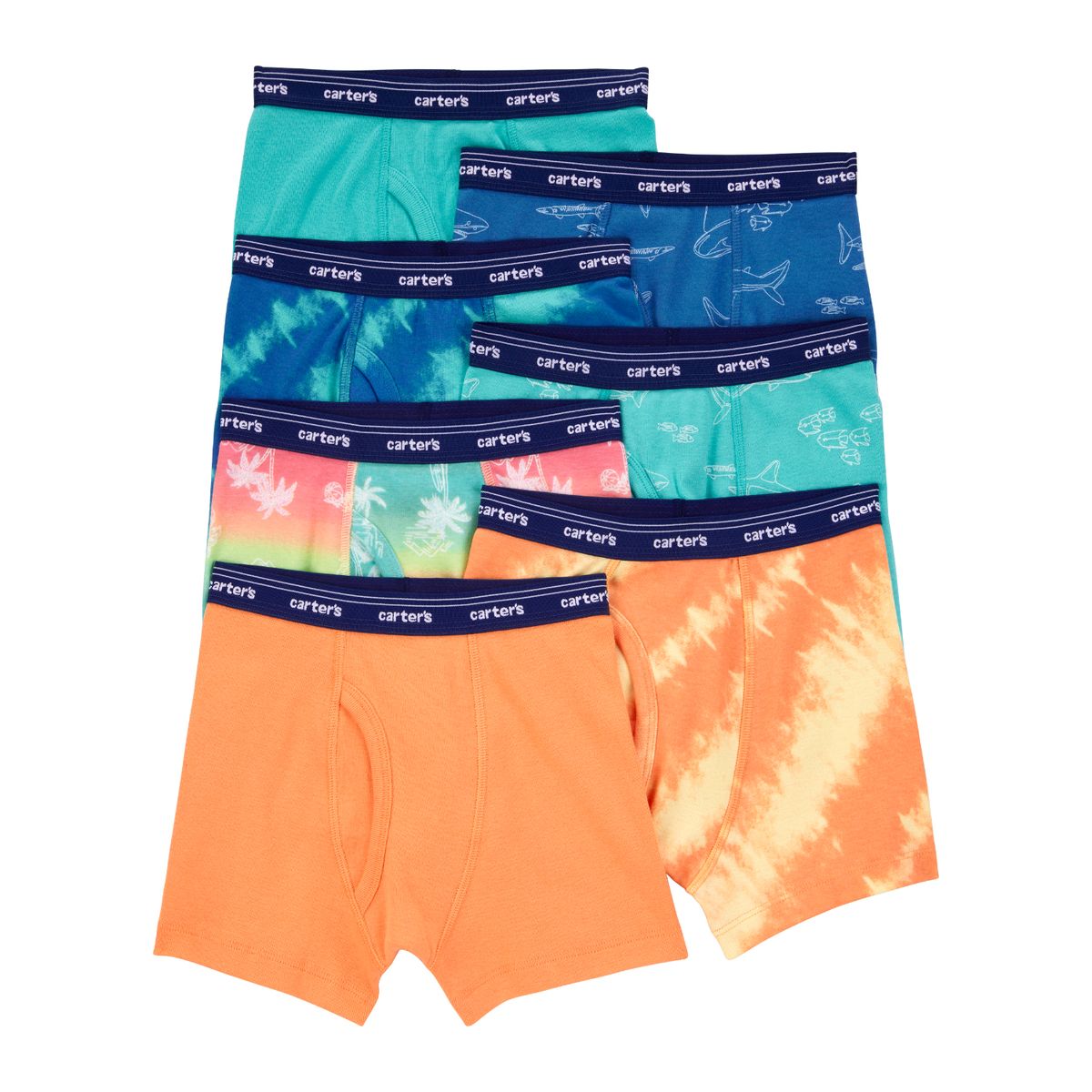 CARTER'S - Boxers Pack X7 Niño Algodón Carters