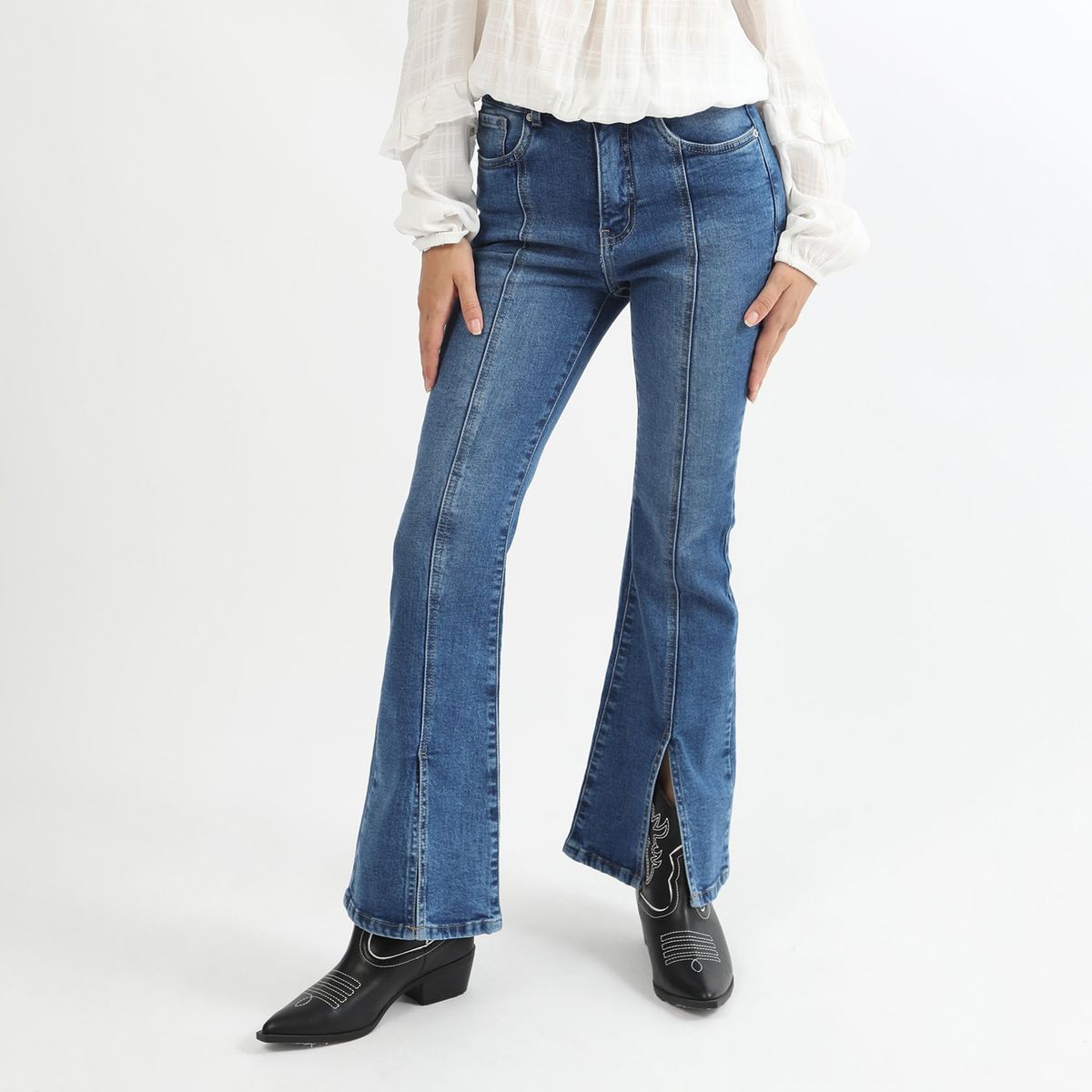 SYBILLA - Jean Flare Algodón Mujer Sybilla