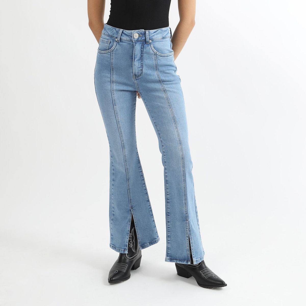 SYBILLA - Jean Flare Algodón Mujer Sybilla