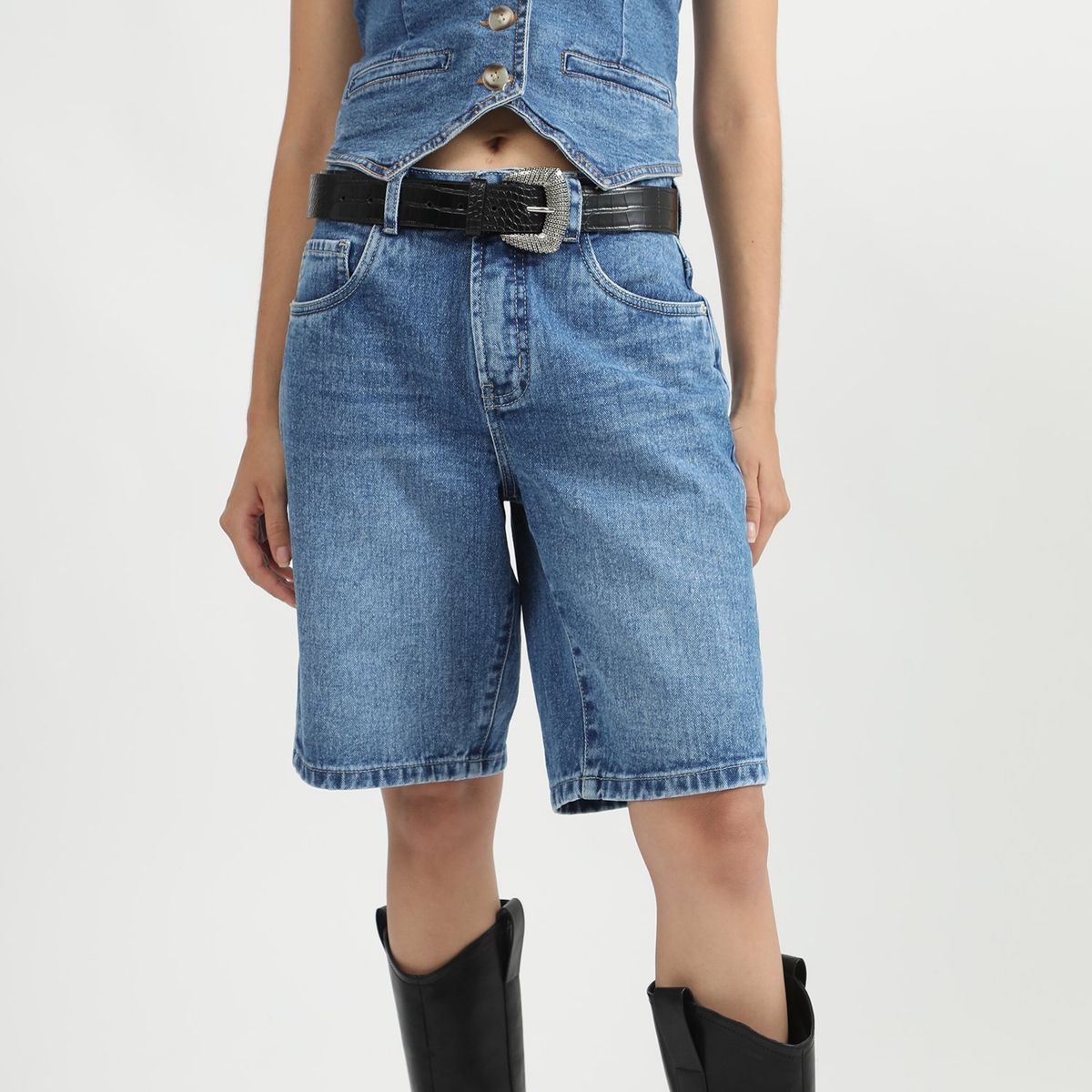 SYBILLA - Bermuda 100% Algodón Mujer Sybilla