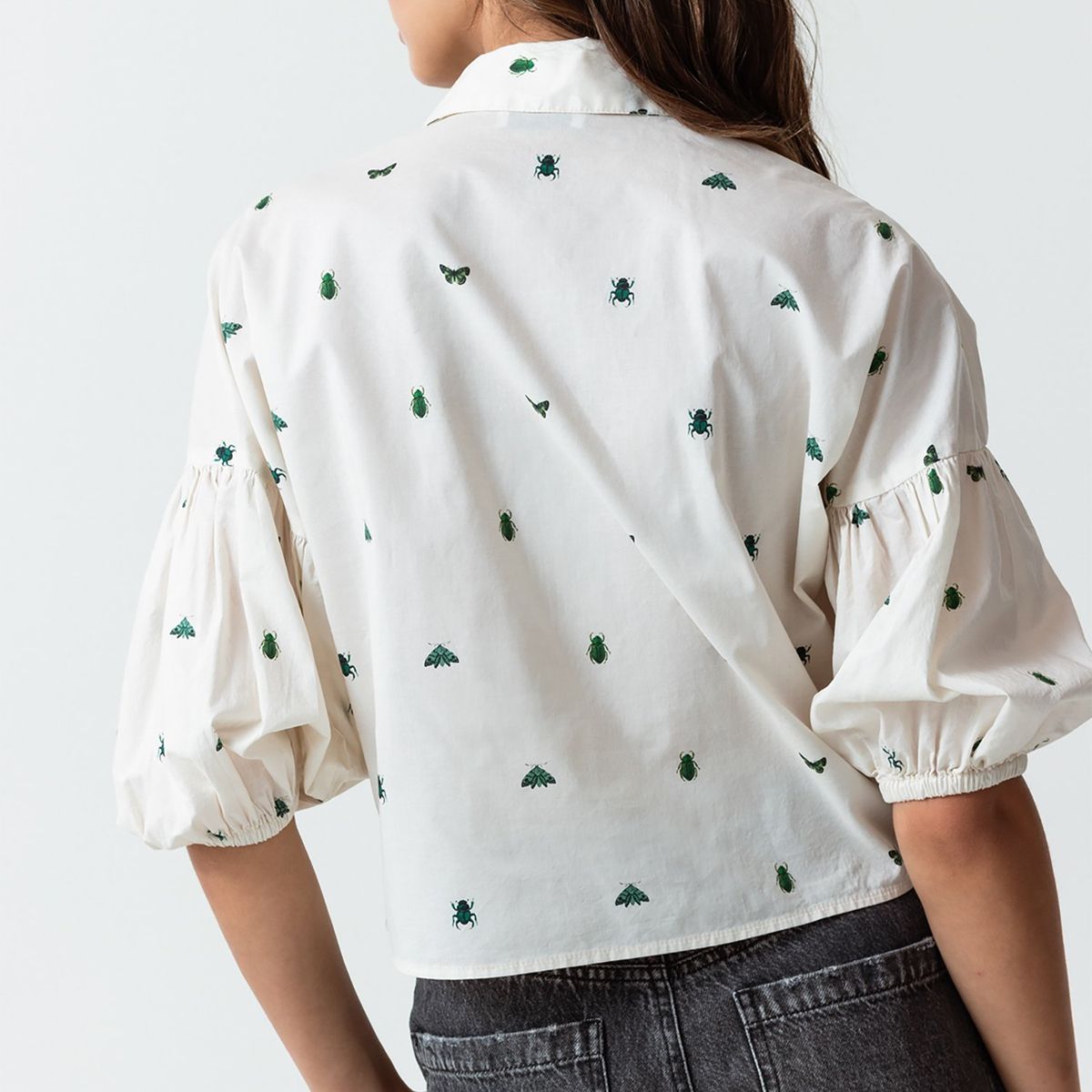 NAF NAF - Blusa Manga Corta 100% Algodón Mujer Naf Naf